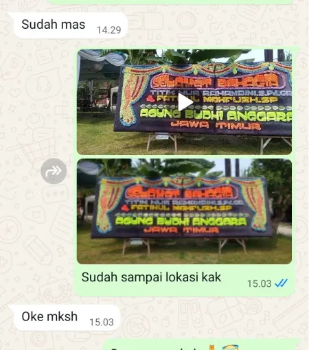 Pengiriman Papan Bunga Majasto Tawangsari